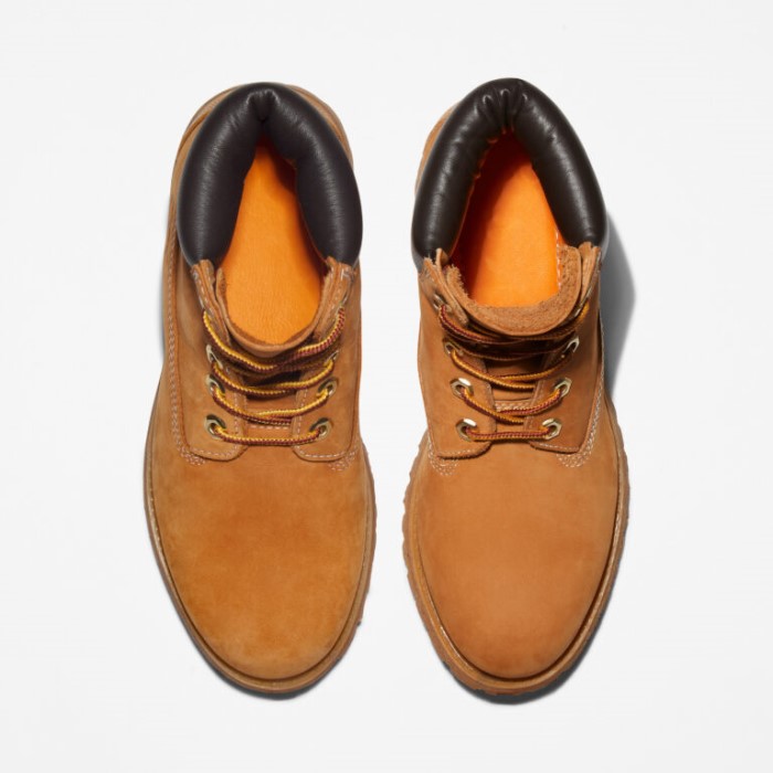 Timberland Wheat Nubuck Premium 6-tommer Vandtætte Støvler Til Kvinder