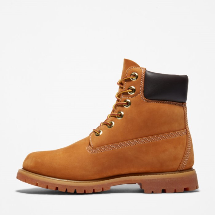 Timberland Wheat Nubuck Premium 6-tommer Vandtætte Støvler Til Kvinder