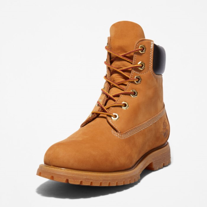 Timberland Wheat Nubuck Premium 6-tommer Vandtætte Støvler Til Kvinder