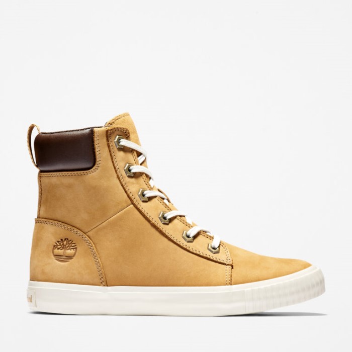 Timberland Wheat Nubuck Skya Bay 6-tommer Støvler Til Kvinder