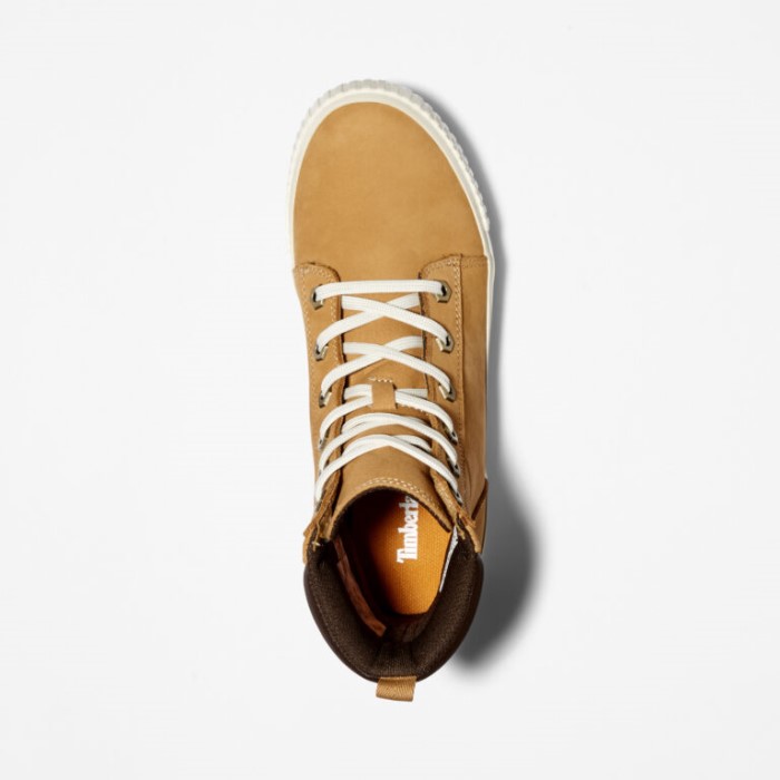 Timberland Wheat Nubuck Skya Bay 6-tommer Støvler Til Kvinder