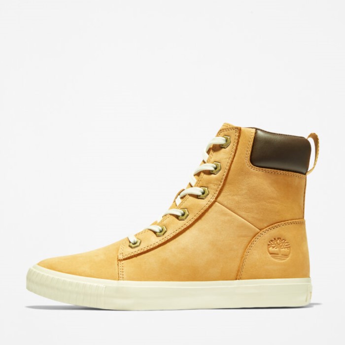Timberland Wheat Nubuck Skya Bay 6-tommer Støvler Til Kvinder