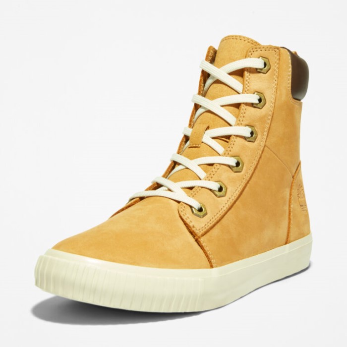 Timberland Wheat Nubuck Skya Bay 6-tommer Støvler Til Kvinder