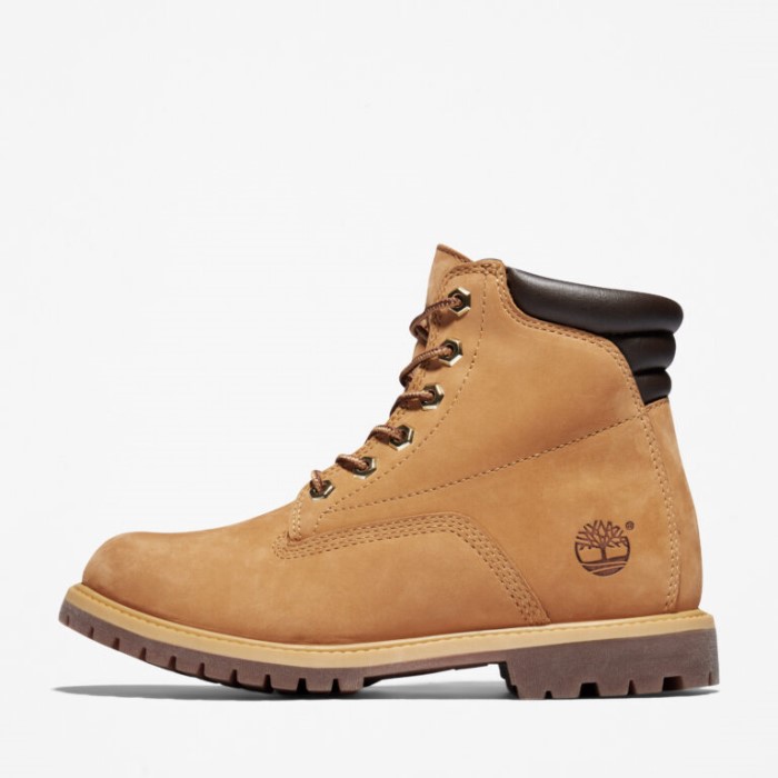 Timberland Wheat Nubuck Dame Waterville 6-tommer Vandtætte Støvler
