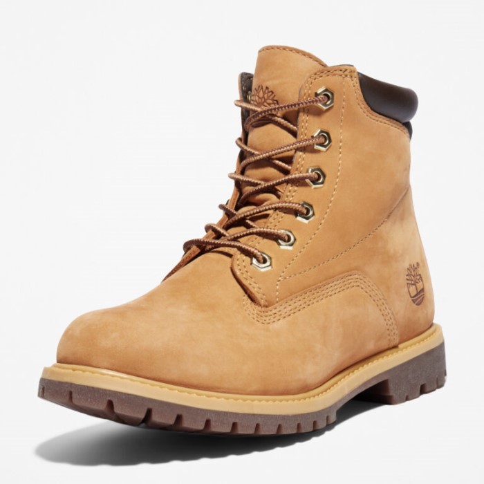 Timberland Wheat Nubuck Dame Waterville 6-tommer Vandtætte Støvler