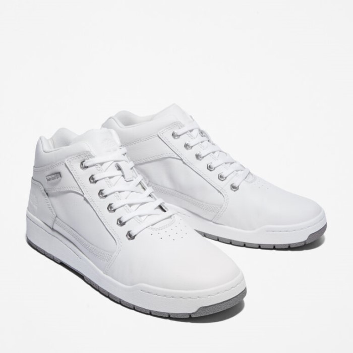 Timberland Hvid Fuldnarvet Herre Bridgton Læder Chukka Støvler