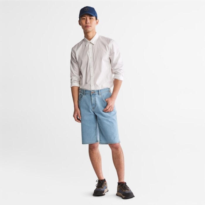 Timberland Hvid Anti-lugt Langærmet Skjorte Til Mænd