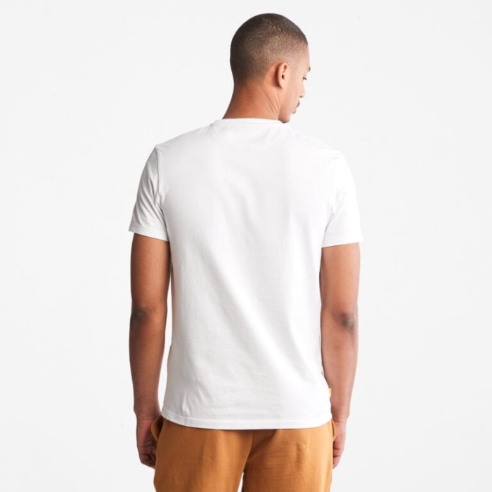 Timberland Hvide Mænd Dunstan River Slim T-shirt