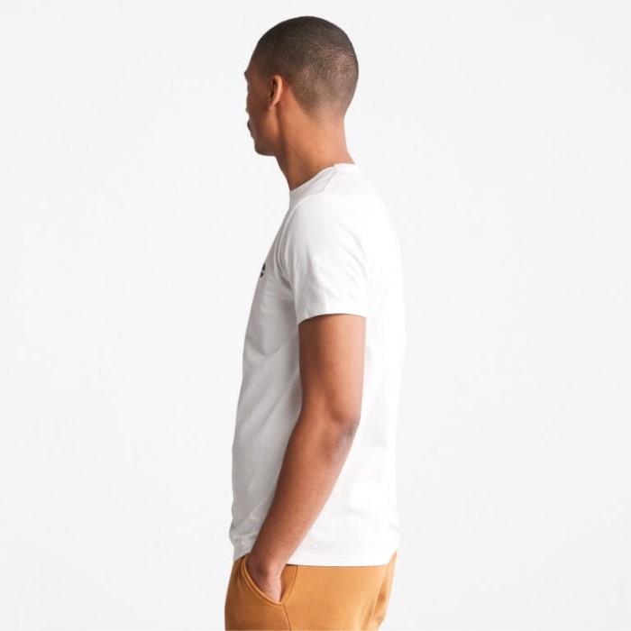 Timberland Hvide Mænd Dunstan River Slim T-shirt