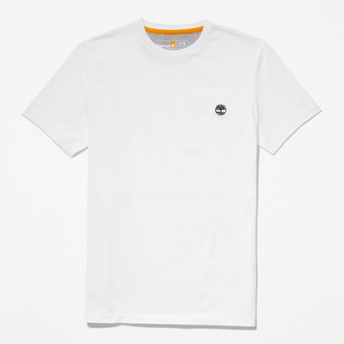 Timberland Hvide Mænd Dunstan River Slim T-shirt