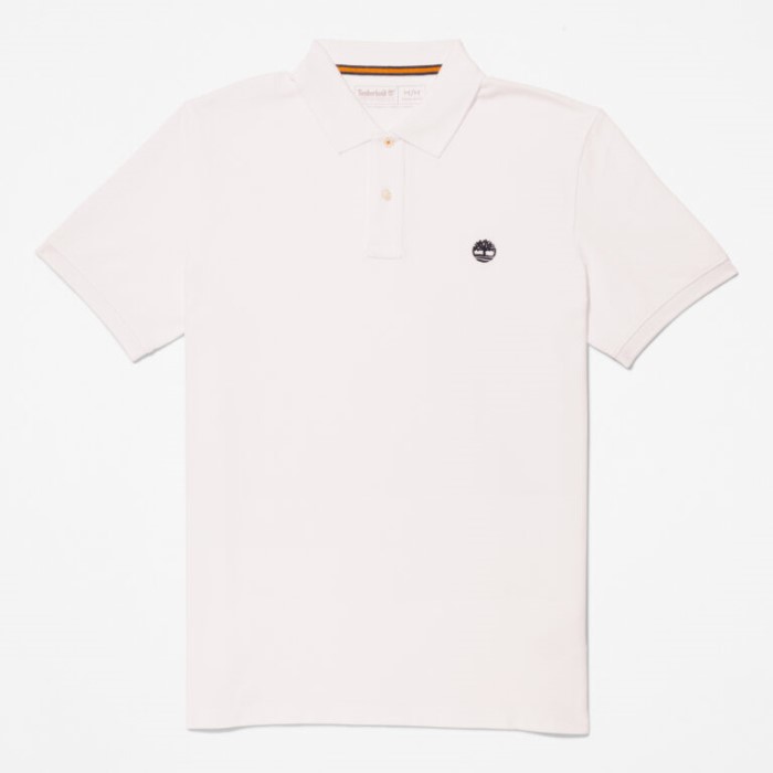 Timberland Hvide Mænd Millers River Pique Poloshirt