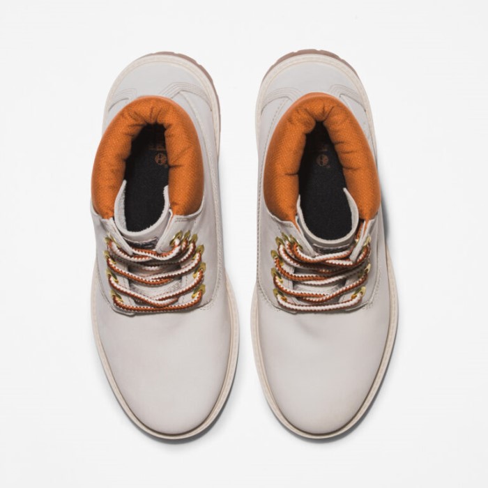 Timberland Hvid Nubuck Heritage 6-tommer Vandtætte Støvler