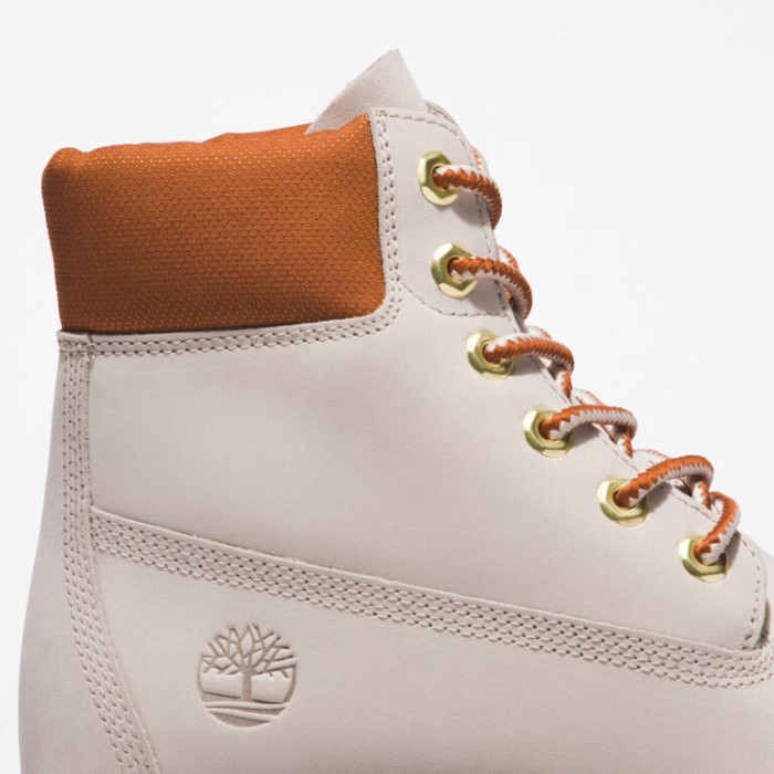 Timberland Hvid Nubuck Heritage 6-tommer Vandtætte Støvler