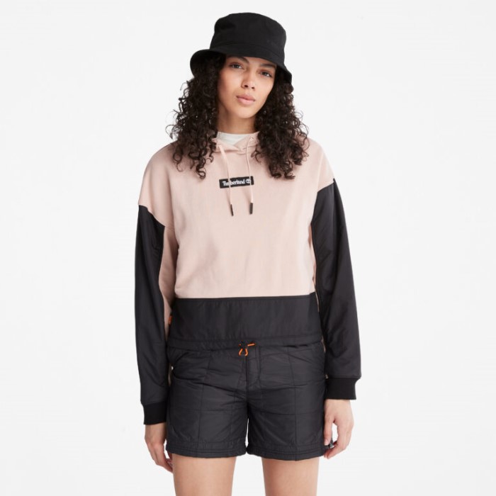 Kvinders Colorblocked Mixed-media Hættetrøje Cameo Rose Timberland