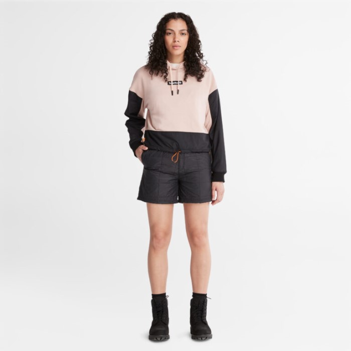 Kvinders Colorblocked Mixed-media Hættetrøje Cameo Rose Timberland