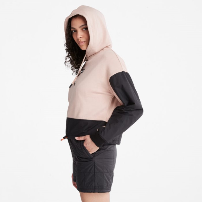 Kvinders Colorblocked Mixed-media Hættetrøje Cameo Rose Timberland