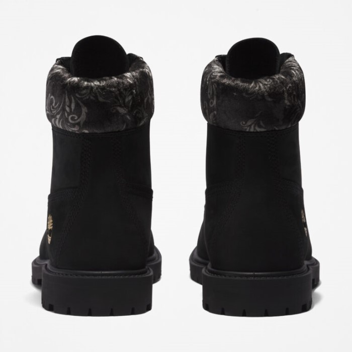 Kvinders Arv 6-tommer Vandtætte Støvler Sort Nubuck Timberland