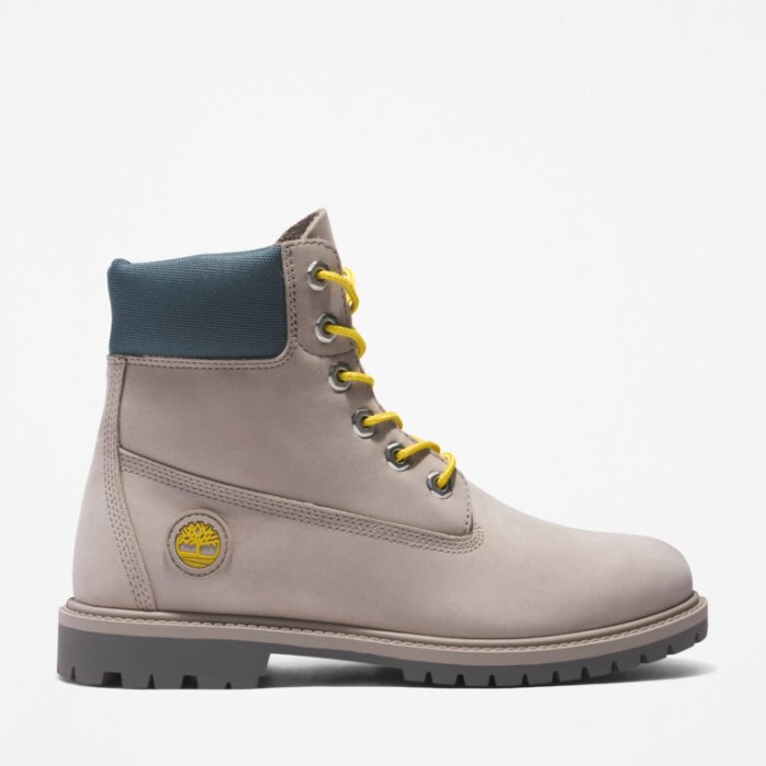 Kvinders Arv 6-tommer Vandtætte Støvler Lys Taupe Nubuck Timberland