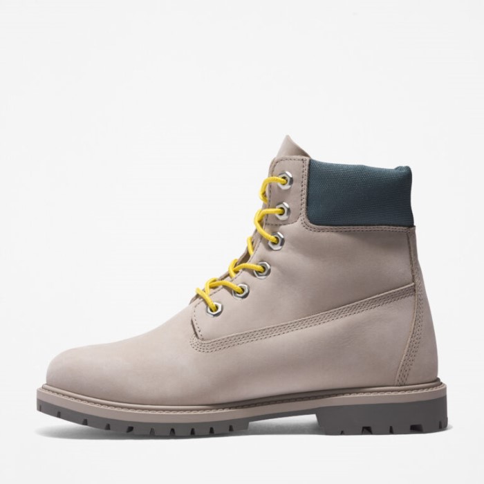 Kvinders Arv 6-tommer Vandtætte Støvler Lys Taupe Nubuck Timberland