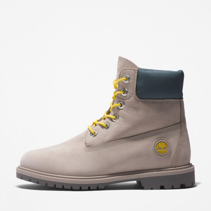 Kvinders Arv 6-tommer Vandtætte Støvler Lys Taupe Nubuck Timberland