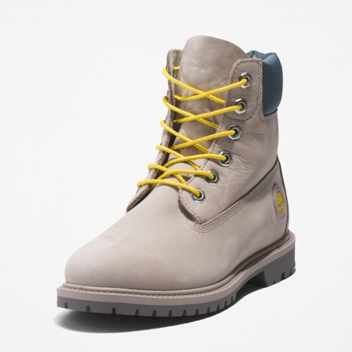 Kvinders Arv 6-tommer Vandtætte Støvler Lys Taupe Nubuck Timberland