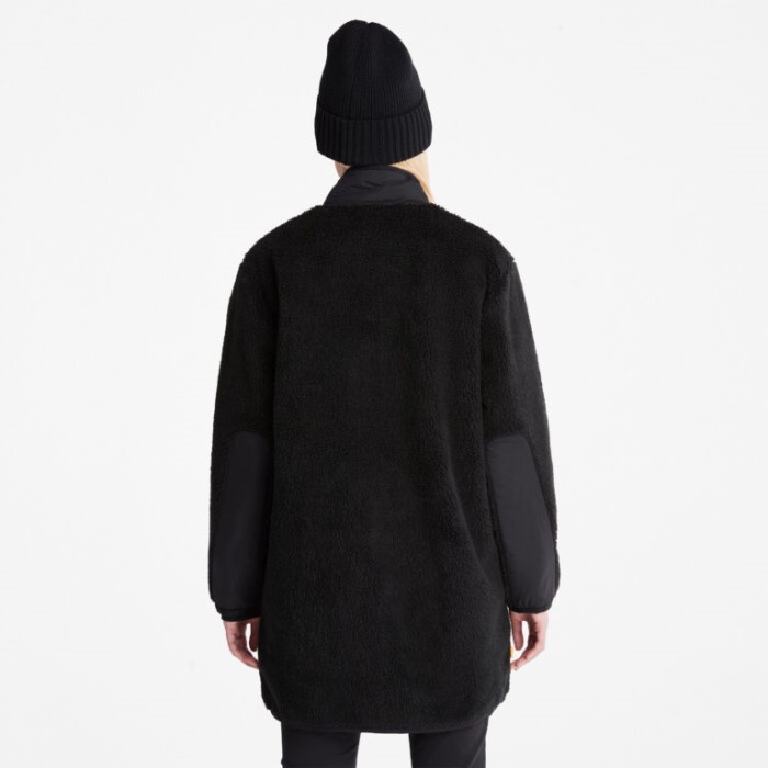 Lang Fleecejakke Til Kvinder Sort Timberland