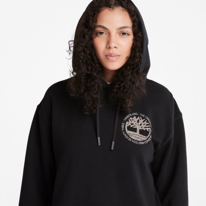 Hættetrøje Med Afslappet Pasform Til Kvinder Sort Timberland