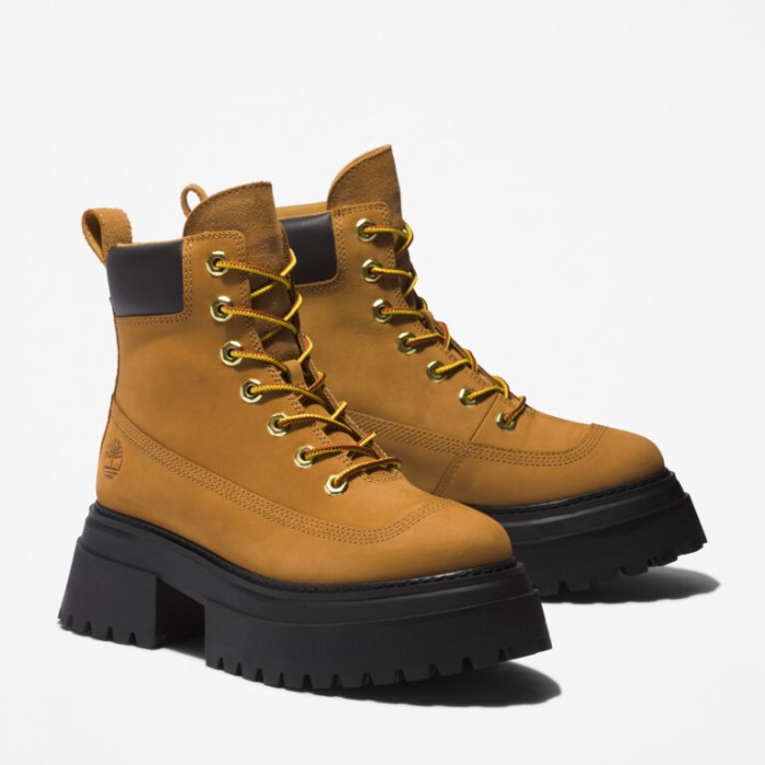 Kvinders Sky6-tommer Snørestøvler Wheat Nubuck Timberland