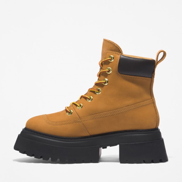Kvinders Sky6-tommer Snørestøvler Wheat Nubuck Timberland