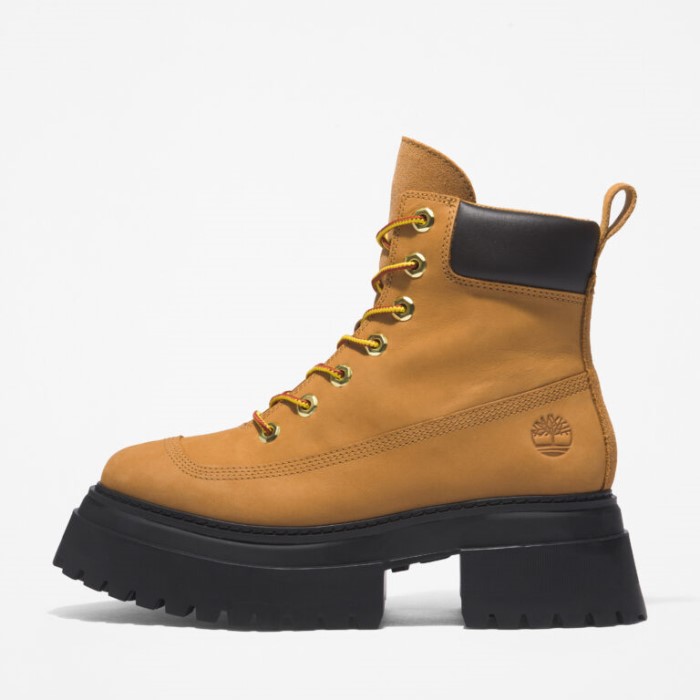 Kvinders Sky6-tommer Snørestøvler Wheat Nubuck Timberland