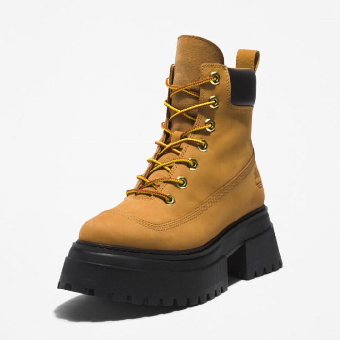 Kvinders Sky6-tommer Snørestøvler Wheat Nubuck Timberland