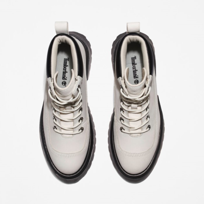 Kvinders Sky6-tommer Snørestøvler Hvid Nubuck Timberland