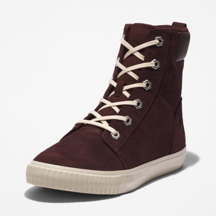 Kvinders Skya Bay 6-tommer Støvler Bordeaux Ruskind Timberland