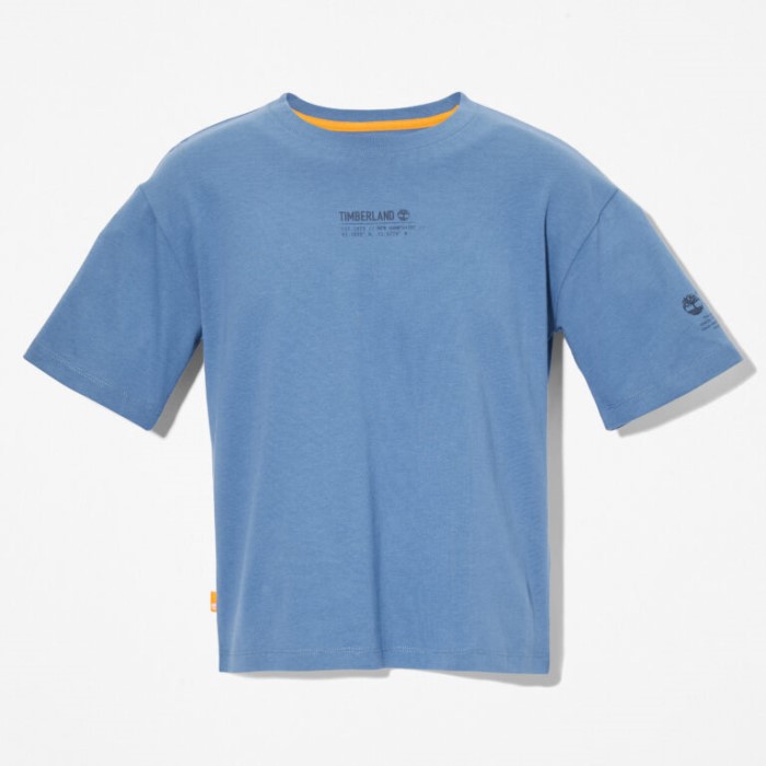 Dame T-shirt Med Refibra Teknologi Moonlight Blue Timberland