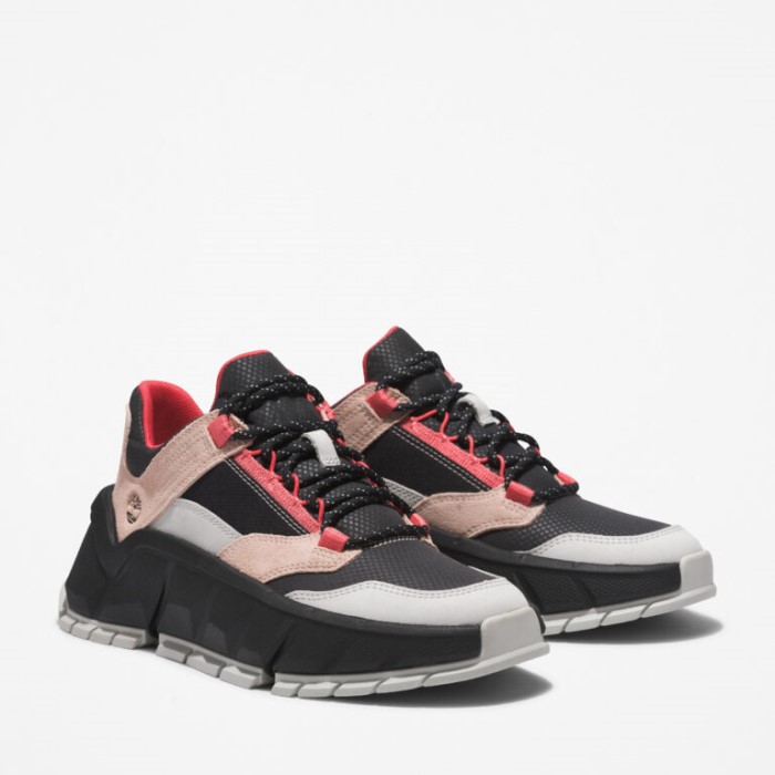 Dame Tbl Turbo Sneakers Lt Grå Nubuck Pink Timberland