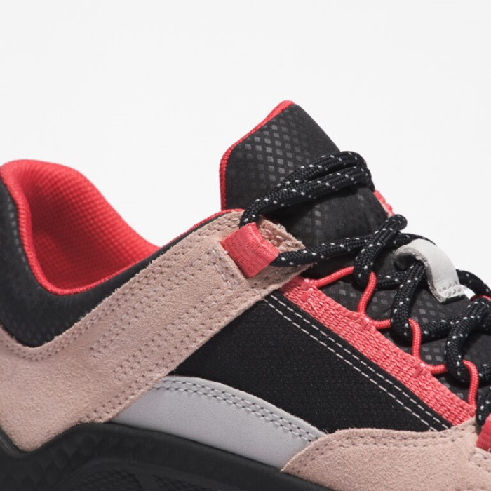 Dame Tbl Turbo Sneakers Lt Grå Nubuck Pink Timberland