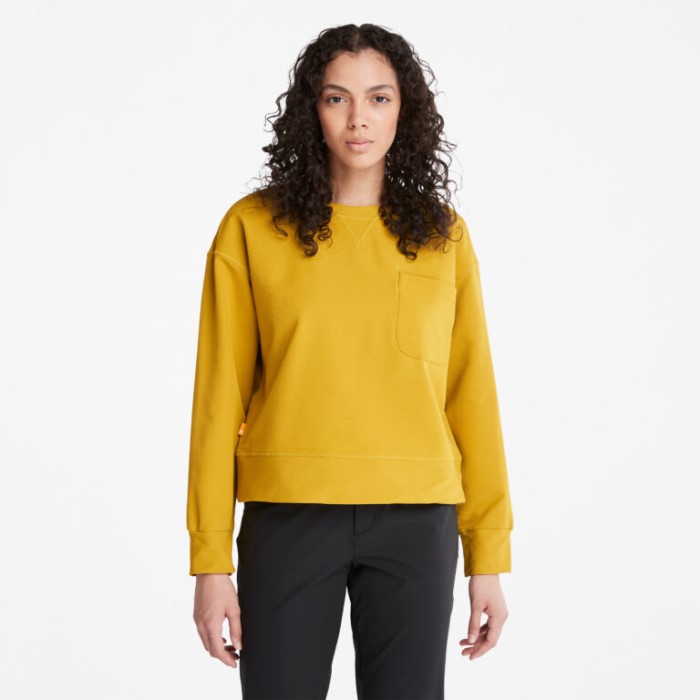 Kvinders Timberloop Hybrid Sweatshirt Golden Palm Timberland