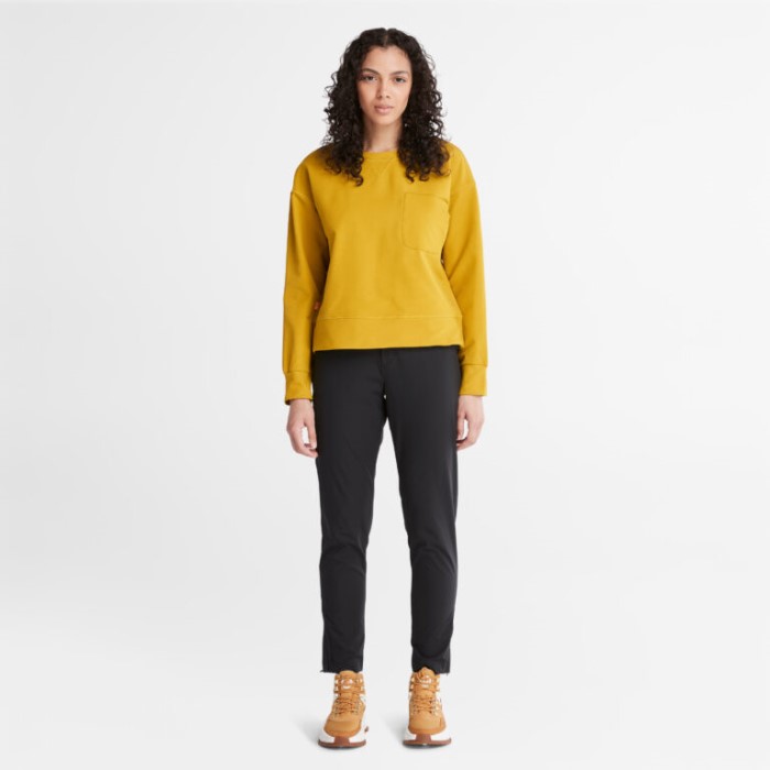 Kvinders Timberloop Hybrid Sweatshirt Golden Palm Timberland