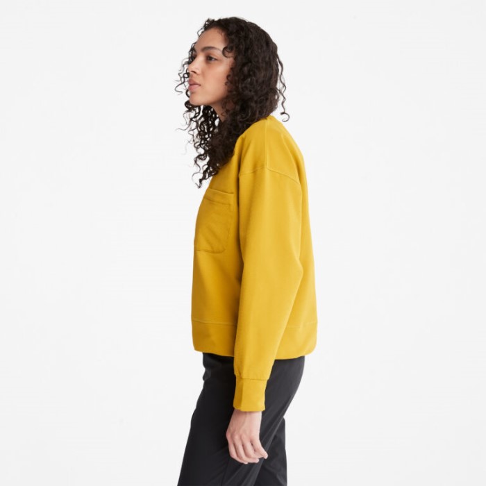 Kvinders Timberloop Hybrid Sweatshirt Golden Palm Timberland