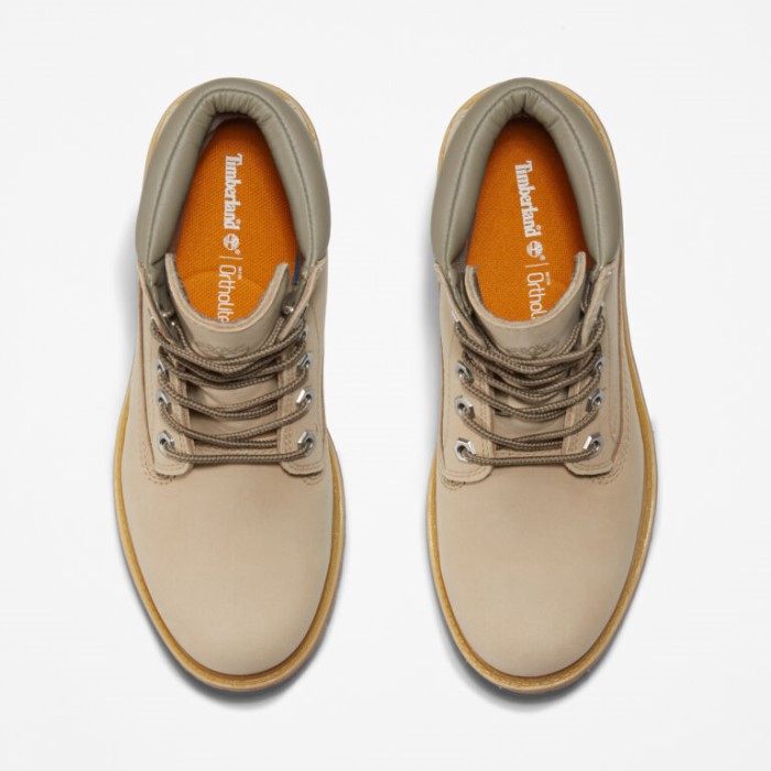 Dame Waterville 6-tommer Vandtætte Støvler Lys Beige Nubuck Timberland