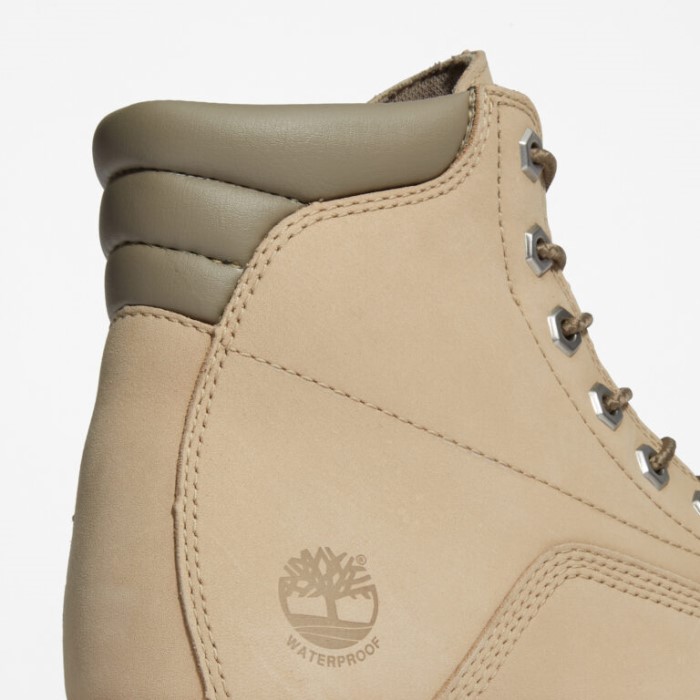 Dame Waterville 6-tommer Vandtætte Støvler Lys Beige Nubuck Timberland