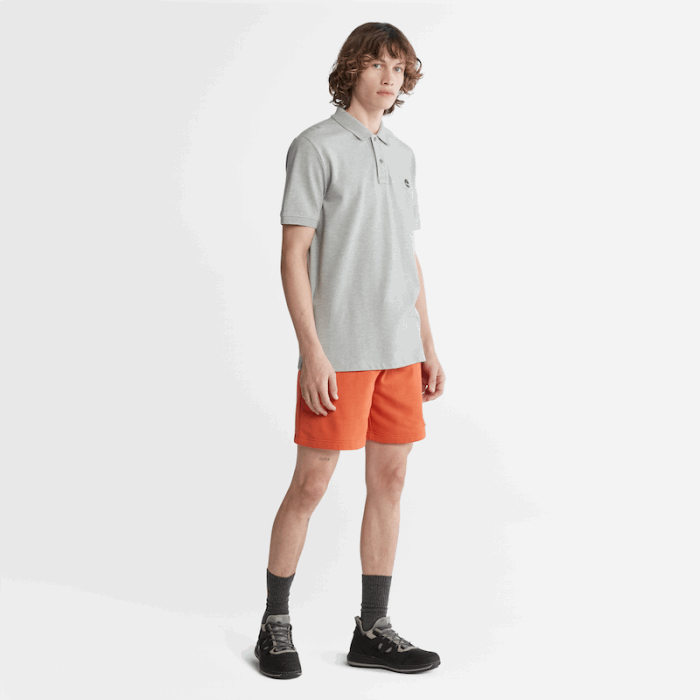 Timberland Millers River Pique Poloshirt Til Mænd I Grå