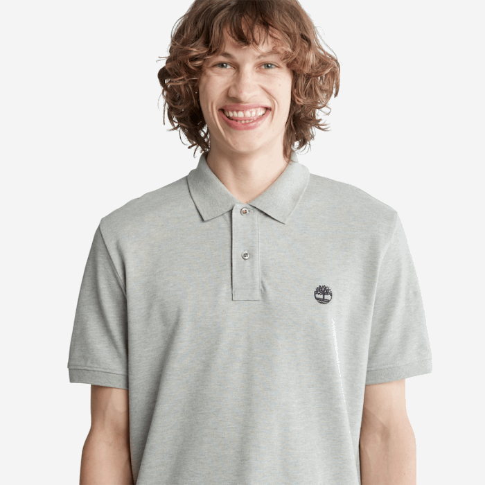 Timberland Millers River Pique Poloshirt Til Mænd I Grå