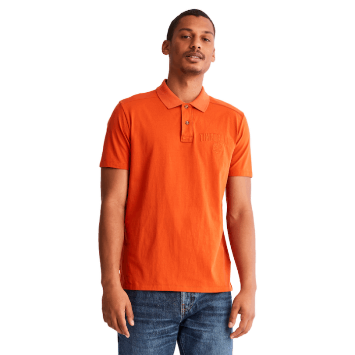 Timberland Outdoor Heritage Ek Plus Poloshirt Til Mænd I Orange