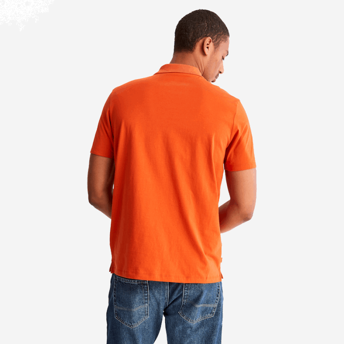 Timberland Outdoor Heritage Ek Plus Poloshirt Til Mænd I Orange