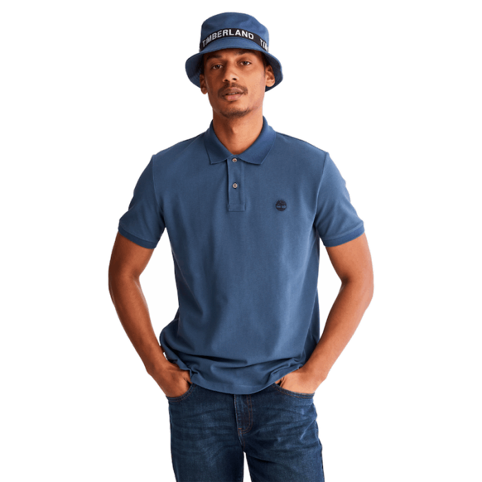 Timberland Millers River Pique Poloshirt Til Mænd I Blå